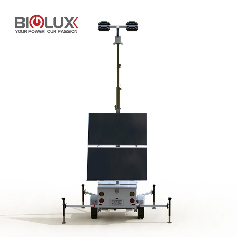 HISOLO Solar Light Tower Durable, Waterproof, Perfect For Construction, best