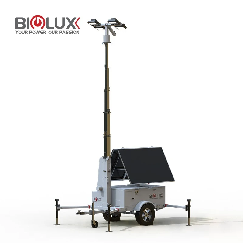 HISOLO Solar Light Tower Durable, Waterproof, Perfect For Construction, high quality