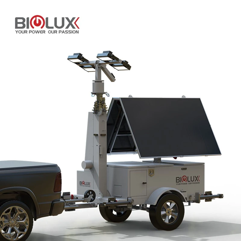HISOLO Solar Light Tower Durable, Waterproof, Perfect For Construction, suppliers
