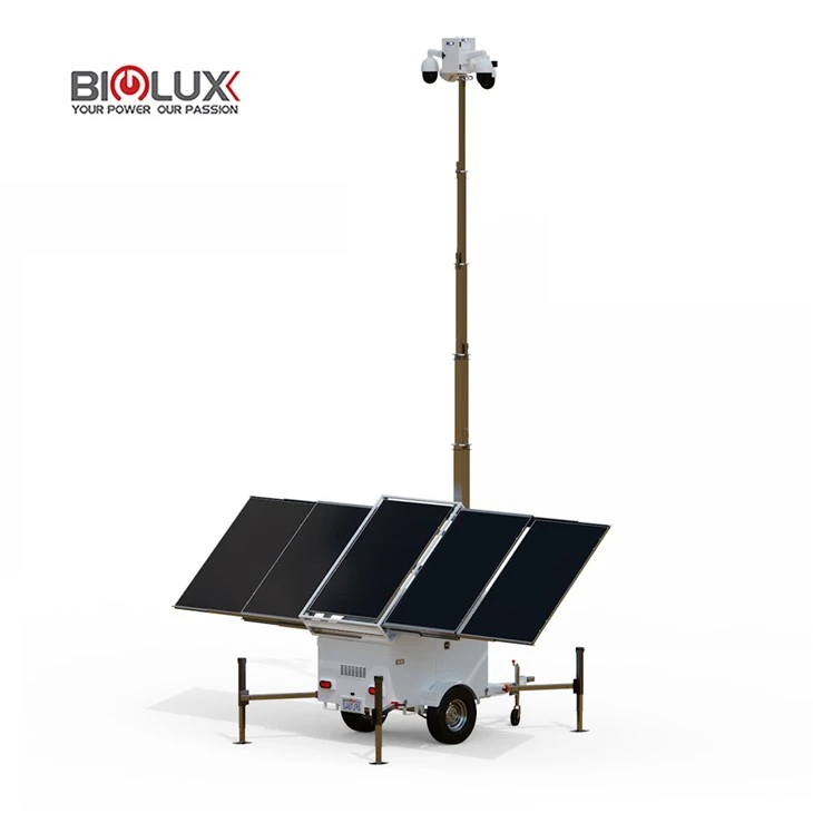 Trelar Diogelwch Gosod Cyflym Gyda 5 Panel Solar A Winsh Trydan ar gyfer Drilio Olew