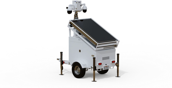 Rapid Deployment Security Trailer With 5 Solar Panels And Electric Winch For Oil Drilling best