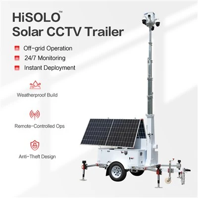 Trelar Gwyliadwriaeth Solar Symudol HiSOLO Gyda Camera Diogelwch