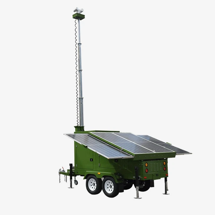 Military Light Tower With Cctv Camera