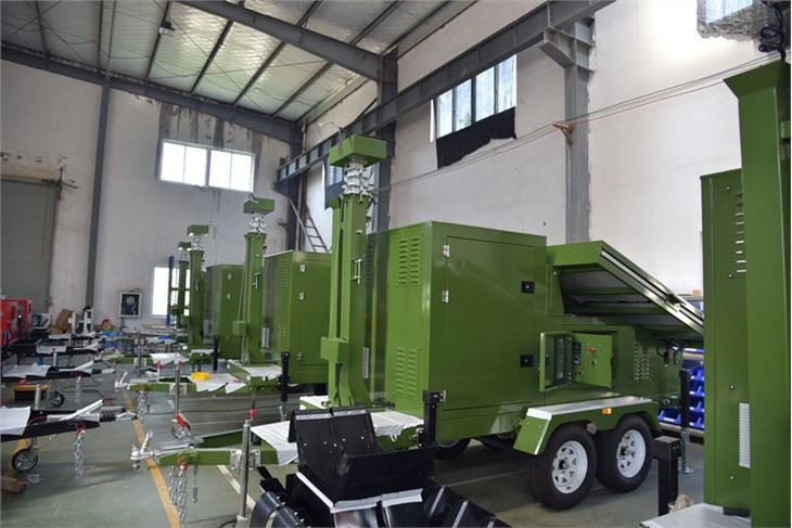 Military Light Tower With Cctv Camera