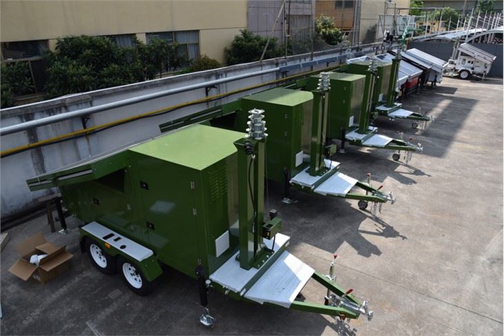 Military Light Tower With Cctv Camera
