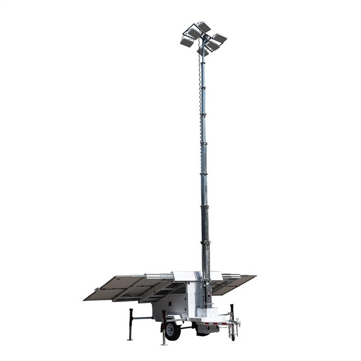 Mobile Tower Ligh Temporary Worksautomatic Lifting Mast