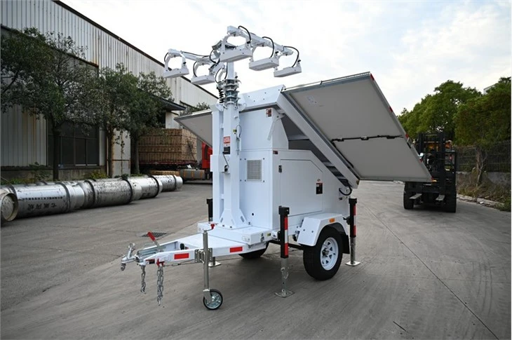Solar Light Tower With 1200w Led Light