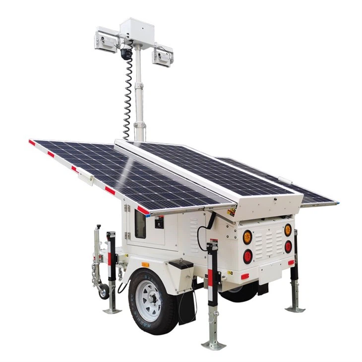 Surveillance Mobile Solar Energy Trailer