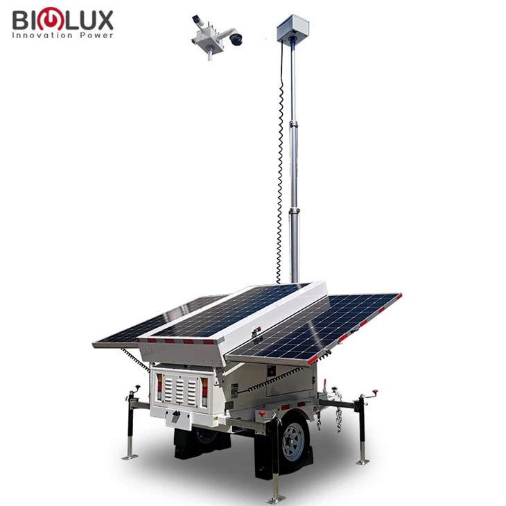 Surveillance Mobile Solar Energy Trailer