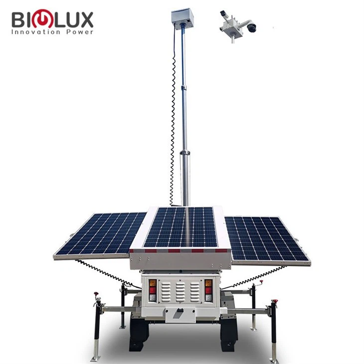 Surveillance Mobile Solar Energy Trailer