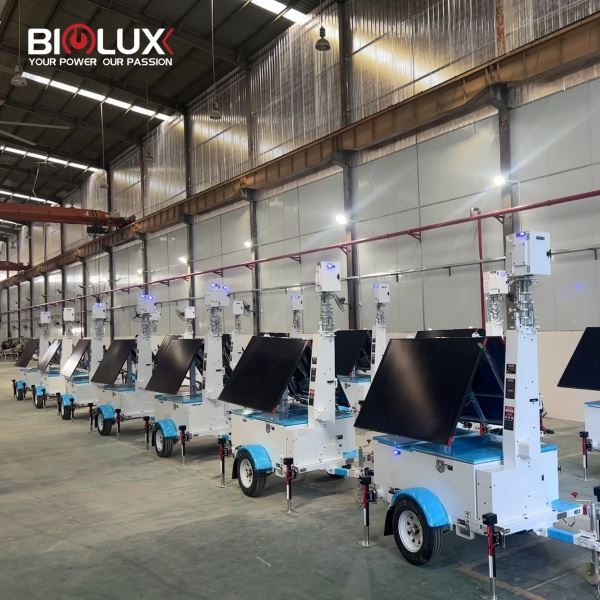Solar Surveillance Trailer With Security Trailer From Factory BIGLLUX suppliers
